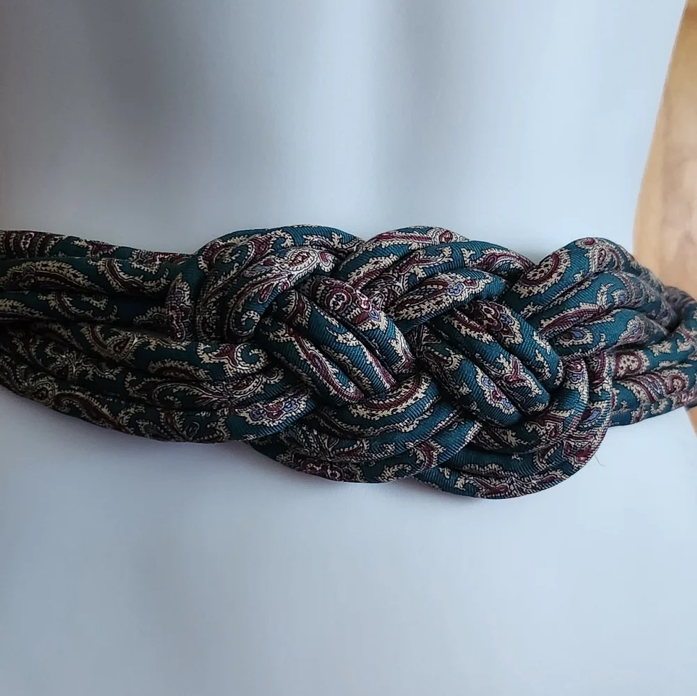Century Canada Braided Silk Belt Adjustable